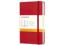 Notitieboek Moleskine pocket 90x140mm lijn hard cover rood