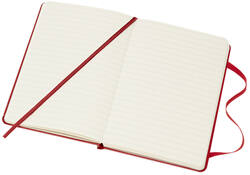 Notitieboek Moleskine pocket 90x140mm lijn hard cover rood