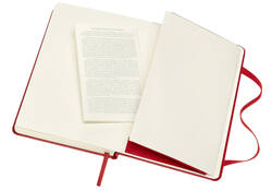 Notitieboek Moleskine pocket 90x140mm lijn hard cover rood