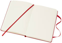 Notitieboek Moleskine pocket 90x140mm blanco hard cover rood