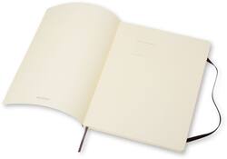 Notitieboek Moleskine XL 190x250mm blanco soft cover zwart