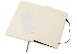 Notitieboek Moleskine large 130x210mm blanco soft cover zwart