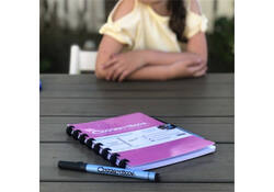 Notitieboek Correctbook A5 lijn 40blz blossom pink