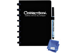 Notitieboek Correctbook A5 blanco 40blz ink black