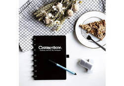 Notitieboek Correctbook A5 lijn 40blz ink black