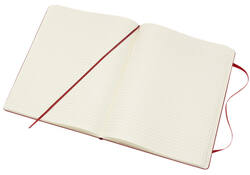Notitieboek Moleskine XL 190x250mm lijn hard cover scarlet red