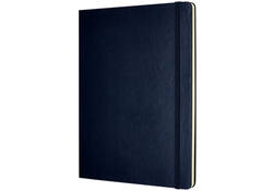 Notitieboek Moleskine XL 190x250mm lijn hard cover sapphire blue