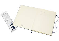 Notitieboek Moleskine XL 190x250mm lijn hard cover sapphire blue