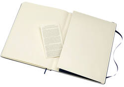 Notitieboek Moleskine XL 190x250mm lijn hard cover sapphire blue