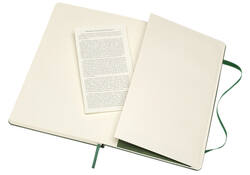 Notitieboek Moleskine large 130x210mm blanco hard cover myrtle green