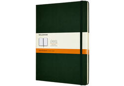Notitieboek Moleskine XL 190x250mm lijn hard cover myrtle green