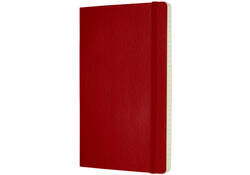 Notitieboek Moleskine large 130x210mm lijn soft cover scarlet red