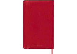 Notitieboek Moleskine large 130x210mm lijn soft cover scarlet red