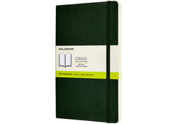 Notitieboek Moleskine large 130x210mm blanco soft cover myrtle green