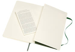 Notitieboek Moleskine large 130x210mm blanco soft cover myrtle green