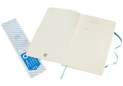 Notitieboek Moleskine large 130x210mm lijn soft cover reef blue