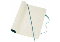 Notitieboek Moleskine large 130x210mm lijn soft cover reef blue