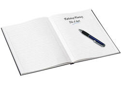 Notitieboek Leitz WOW A5 lijn zwart