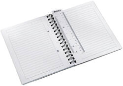 Notitieboek Leitz WOW A5 lijn spiraal PP wit