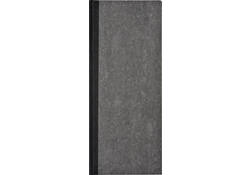 Notitieboek 135x330mm lijn 192blz 70gr grijs gewolkt