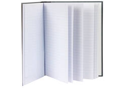 Notitieboek Djois Atlanta Excellent genaaid 210x165mm 96blz lijn grijs gewolkt