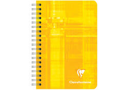 Notitieboek Clairefontaine 95x140mm spiraal lijn assorti