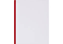 Kasboek 165x210mm 160blz 1 kolom rode rug assorti