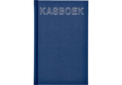 Kasboek 103x165mm 192blz 1 kolom blauw