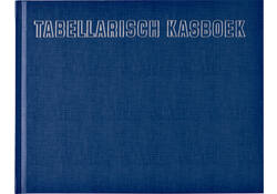Kasboek tabellarisch 210x160mm 96blz 8 kolommen blauw