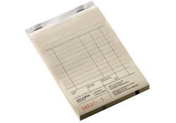 Kassablok Djois Atlanta met kopie (carbon) 142x100mm 50x2vel wit