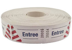 Entreebewijs Combicraft nummering 1-1000 wit