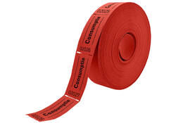 Consumptiebon Combicraft 57x30mm 2-zijdig 2x1000 stuks rood