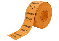 Consumptiebon Combicraft 1/2 consumptie 500 stuks oranje