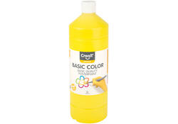Plakkaatverf Creall basic geel 1000ml