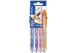 Rollerpen PILOT friXion medium fun assorti Set2Go à 4 stuks