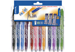 Rollerpen PILOT friXion medium assorti Set2Go à 12 stuks