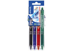 Rollerpen PILOT friXion clicker medium basis assorti Set2Go à 4 stuks