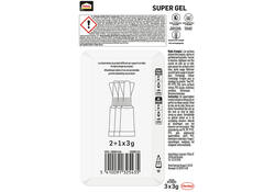 Secondelijm Pattex super gel 3gr 2+1 gratis
