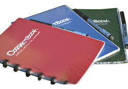 Notitieboek Correctbook A5 lijn 40blz horizon red