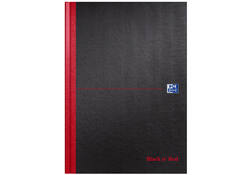 Notitieboek Oxford Black n' Red A4 96vel blanco