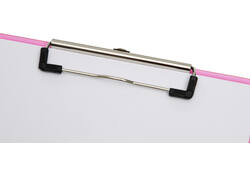 Klembord MAUL A4 staand transparant PS neon roze