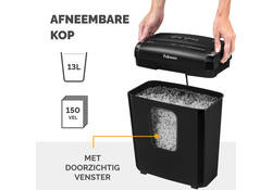 Papiervernietiger Fellowes Powershred 6M snippers 4x12mm