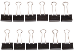 Papierklem MAUL 215 foldback 25mm capaciteit 9mm zwart