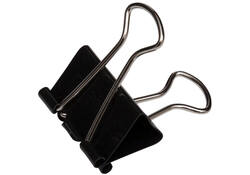Papierklem MAUL 215 foldback 25mm capaciteit 9mm zwart