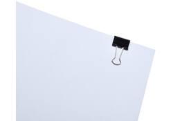 Papierklem MAUL 215 foldback 16mm capaciteit 5mm zwart 12 stuks