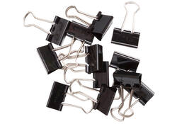Papierklem MAUL 215 foldback 16mm capaciteit 5mm zwart 12 stuks