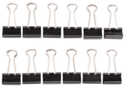 Papierklem MAUL 215 foldback 19mm capaciteit 7mm zwart