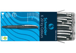 Balpen Schneider K20 Icy Colours medium zwart