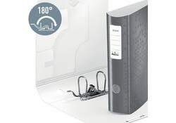 Ordner Leitz WOW active 180° 80mm PP A4 blauw