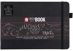 Schets-notitieboek Sakura A5 140gr 80vel zwart